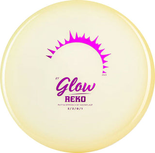 Kastaplast Disc Golf K1 Glow Reko Putter 3/3/0/1 Glow/Magenta 174 grams
