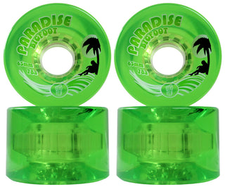 Paris Longboard Trucks, Wheels, Hardware, and Abec 7 Bearings Kit - V2 180 Blue + Bigfoot 65mm 78A Green