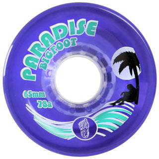 Bigfoot Longboard Wheels - 65mm Islanders Purple