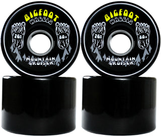 Paris Longboard Trucks, Wheels, Hardware, and Abec 7 Bearings Kit - V2 180 Raw + Bigfoot 76mm 80A Black