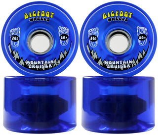 Paris Longboard Trucks, Wheels, Hardware, and Abec 7 Bearings Kit - V2 180 Raw + Bigfoot 76mm 80A Blue