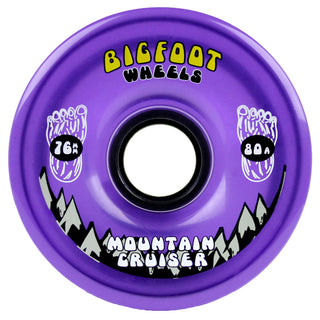 Bigfoot Longboard Wheels - 76mm Mountain Cruiser Translucent Purple