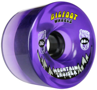 Bigfoot Longboard Wheels - 76mm Mountain Cruiser Translucent Purple