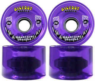 Paris Longboard Trucks, Wheels, Hardware, and Abec 7 Bearings Kit - V2 180 Raw + Bigfoot 76mm 80A Purple