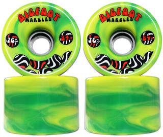 Paris Longboard Trucks, Wheels, Hardware, and Abec 7 Bearings Kit - V2 180 Green + Bigfoot 76mm 84A Green Swirl