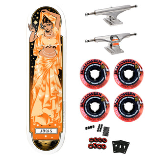 Birdhouse Premium Skateboard with Indy Trucks, Snot Wheels 8.25" Jaws Divine Aura