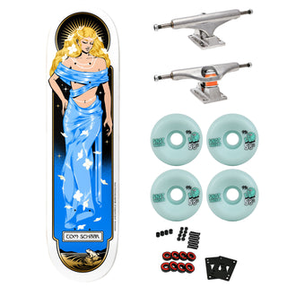 Birdhouse Premium Skateboard with Indy Trucks, Snot Wheels 8.625" Schaar Divine Aura