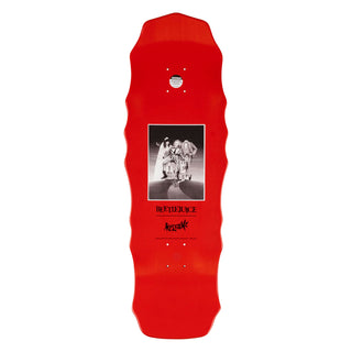 Welcome Skateboards x Beetlejuice Deck Carousel on Widow Red Dip 10" x 31"