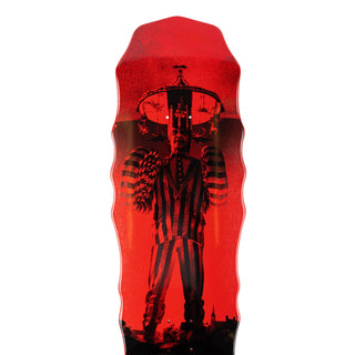 Welcome Skateboards x Beetlejuice Deck Carousel on Widow Red Dip 10" x 31"