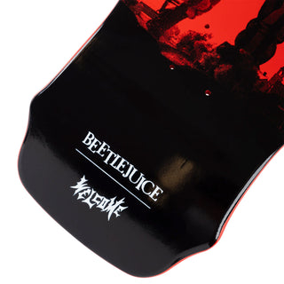Welcome Skateboards x Beetlejuice Deck Carousel on Widow Red Dip 10" x 31"