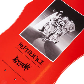 Welcome Skateboards x Beetlejuice Deck Carousel on Widow Red Dip 10" x 31"