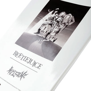 Welcome Skateboards x Beetlejuice Deck Lydia on Gaia Black/White Dip 9.6" x 31.75"