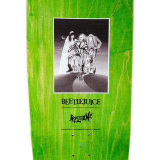 Welcome Skateboards x Beetlejuice Deck Sandworm on Magic Bullet 2.0 Purple Stain 10.5" x 33"