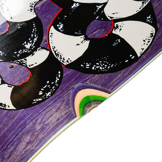 Welcome Skateboards x Beetlejuice Deck Sandworm on Magic Bullet 2.0 Purple Stain 10.5" x 33"
