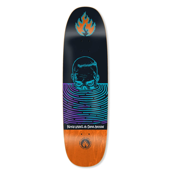 Black Label Skateboard Deck Omar Hassan S.O.S. Black Widow Shaped