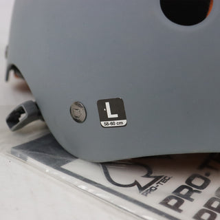 Out of Box Pro Tec Helmet Classic Rubber Grey Size L