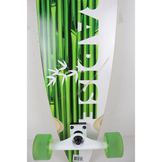 Scratched Paradise Longboard Complete 9.75" x 41" Bamboo Inlay Stalks Concave Pintail Shape