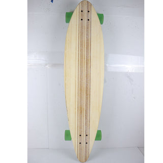 Scratched Paradise Longboard Complete 9.75" x 41" Bamboo Inlay Stalks Concave Pintail Shape