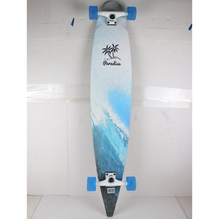 Scratched Paradise Longboard Complete Mavricks Surf Wave Pintail 9" x 47.75"