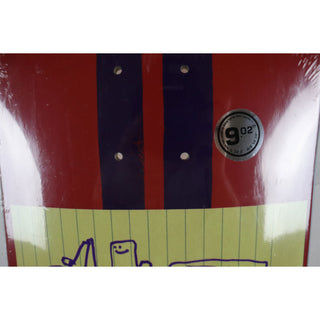 Blem Krooked Skateboard Deck Sandoval Red 9.02" x 32.2" Warped