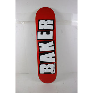 Blem Baker Skateboard Deck Logo Red/White 7.56" x 31.25" Cosmetic