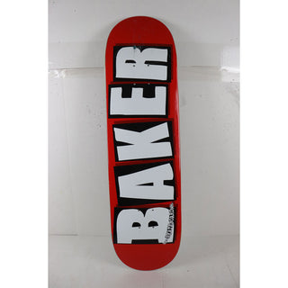 Blem Baker Skateboard Deck Logo Red/White 8.5" x 32" Cosmetic