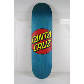 Blem Santa Cruz Skateboard Deck Classic Dot Blue 8.5" x 32.2" with Grip