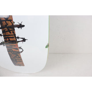 Scratched Deathwish Skateboard Deck Erik Ellington Sledge White 8.5" x 31.875"