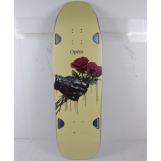 Blem Opera Skateboard Deck Old School Wheel Wells Yellow 9.5" x 32" Cosmetic