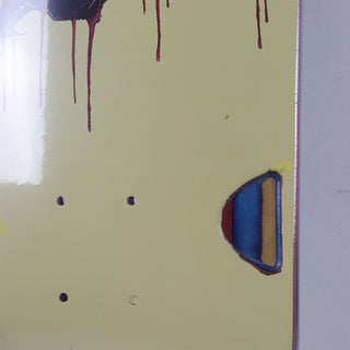 Blem Opera Skateboard Deck Old School Wheel Wells Yellow 9.5" x 32" Cosmetic