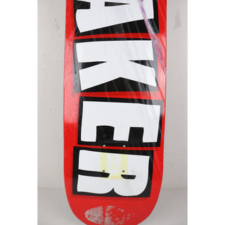 Heavily Skated Baker Skateboard Deck Logo Red/White 8.5" x 32"