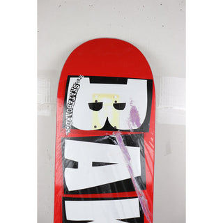 Heavily Skated Baker Skateboard Deck Logo Red/White 8.5" x 32"