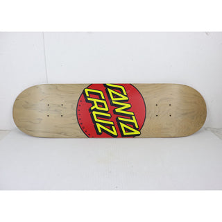 Blem Santa Cruz Skateboard Deck Classic Dot Grey 8.375" x 31.83" with Grip