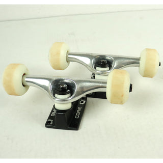 Blem Core Skateboard Trucks Hollow Silver 5.25 (8.0") with Spitfire Burners 52mm