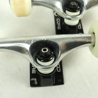 Blem Core Skateboard Trucks Hollow Silver 5.25 (8.0") with Spitfire Burners 52mm