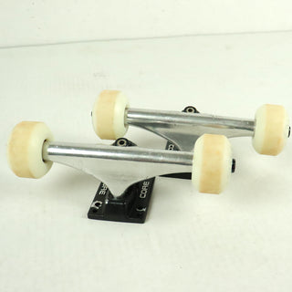 Blem Core Skateboard Trucks Hollow Silver 5.25 (8.0") with Spitfire Burners 52mm