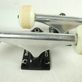 Blem Core Skateboard Trucks Hollow Silver 5.25 (8.0") with Spitfire Burners 52mm