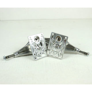 Blem Venture Skateboard Trucks Standard Polished 5.6 High - 8.25" Axle, Silver, Pair