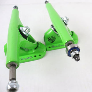 Blem Paris Longboard Trucks 180mm V2 Green Damaged, For Parts