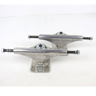 Blem Mini Logo Skateboard Trucks 8.0" Polished Silver Damaged, For Parts