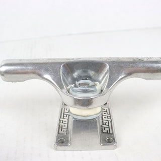Blem Slappy Skateboard Trucks 8.5" ST1 Inverted Hollow Silver Used, Damaged, For Parts