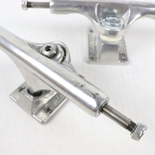 Blem Slappy Skateboard Trucks 8.5" ST1 Inverted Hollow Silver Used, Damaged, For Parts