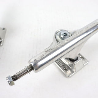 Blem Slappy Skateboard Trucks 8.5" ST1 Inverted Hollow Silver Used, Damaged, For Parts