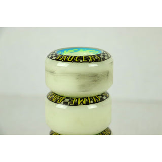 Blem Slime Balls Skateboard Wheels 57mm Saucers 95A White