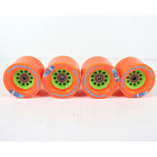 Blem Orangatang Skateboard Wheels Kegel with Loaded Jehu Bearings 80mm Used