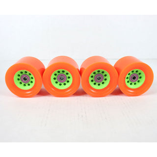 Blem Orangatang Skateboard Wheels Kegel with Loaded Jehu Bearings 80mm Used