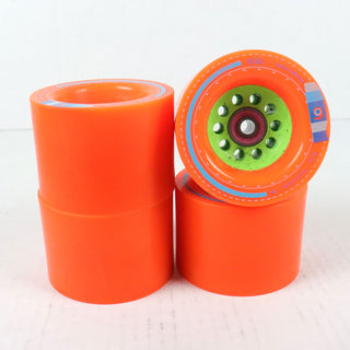 Blem Orangatang Skateboard Wheels Kegel with Loaded Jehu Bearings 80mm Used