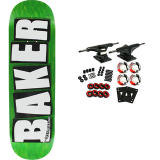 Baker Skateboard Complete Logo Veneers B2 Green 8.5" x 32.5"