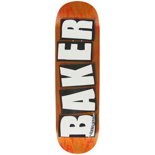 Baker Skateboard Deck Logo Veneers B2 Orange 8.25" x 32.25"