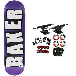 Baker Skateboard Complete Logo Veneers B2 Purple 8.5" x 32.5"